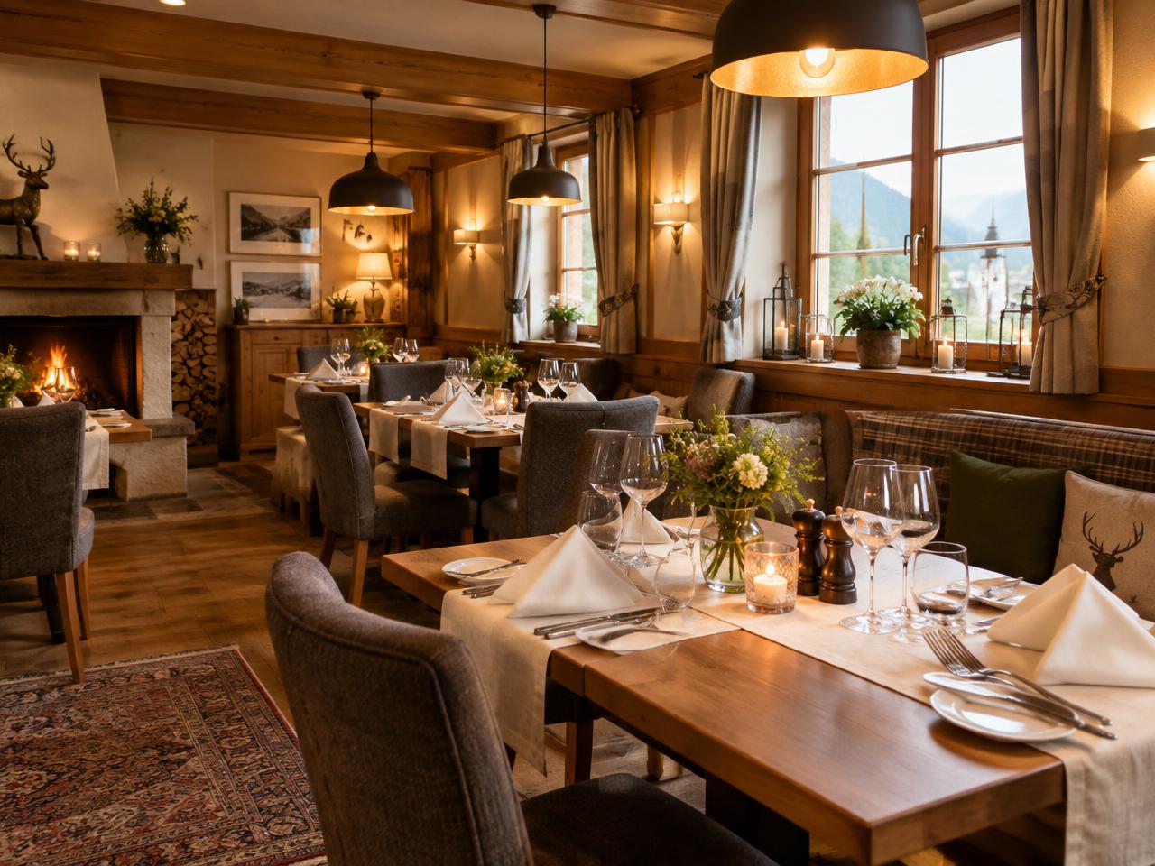 Restaurant als Beispiel für saisonalen Energieverbrauch